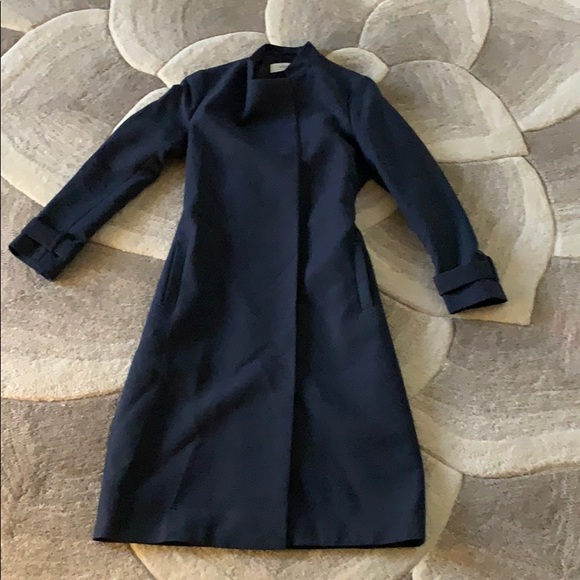 Reiss Jackets & Blazers - Reiss Navy Blue Cotton tie Coat
